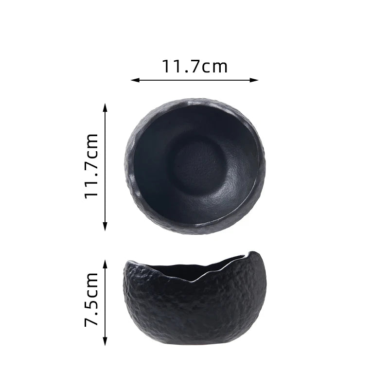 Ceramic Eggshell Bowl Dessert Bowl Advanced Fine Fruit Salad Cold Dishes Bowl Hotel Tableware Molecular Cuisine